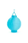 11399BL Lampion -LED-es - 20 cm - kék