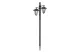 GARDEN OF EDEN 11404B LED-es szolár lámpa - kandeláber - 137 cm - fekete - hidegfehér GARDEN OF EDEN 11404B LED-es szolár lámpa - kandeláber - 137 cm - fekete - hidegfehér