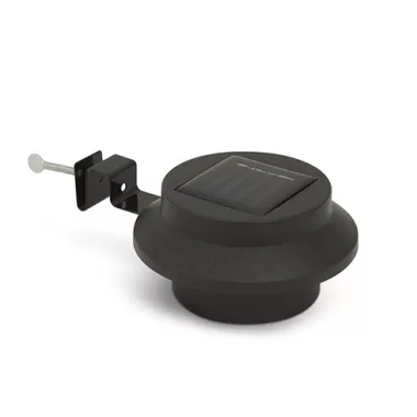 G-11445BK LED kültéri szolárlámpa, ereszcsatornára, kerítésre rögzíthető, fekete