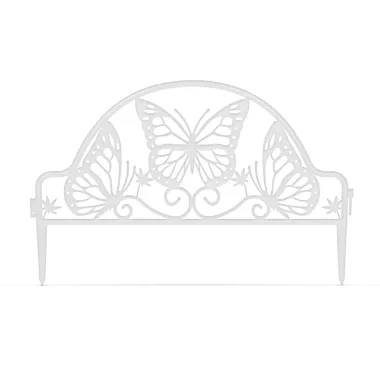 GARDEN OF EDEN 11464WH Virágágyás szegély / kerítés - 48 x 31 cm - fehér GARDEN OF EDEN 11464WH Virágágyás szegély / kerítés - 48 x 31 cm - fehér