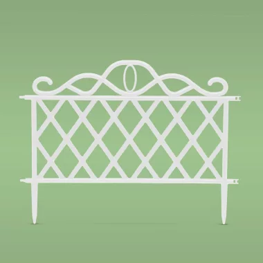 GARDEN OF EDEN 11468L Virágágyás szegély / kerítés - 47 x 36 cm - fehér GARDEN OF EDEN 11468L Virágágyás szegély / kerítés - 47 x 36 cm - fehér