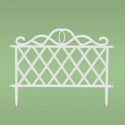 GARDEN OF EDEN 11468L Virágágyás szegély / kerítés - 47 x 36 cm - fehér GARDEN OF EDEN 11468L Virágágyás szegély / kerítés - 47 x 36 cm - fehér