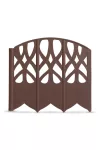 11468N Virágágyás szegély / kerítés - 16 x 15 cm - barna - 20 db / csomag