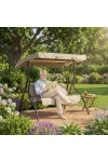 GARDEN OF EDEN 11492A Kerti hintaágy - 170 x 110 x 153 cm - sötét bézs GARDEN OF EDEN 11492A Kerti hintaágy - 170 x 110 x 153 cm - sötét bézs