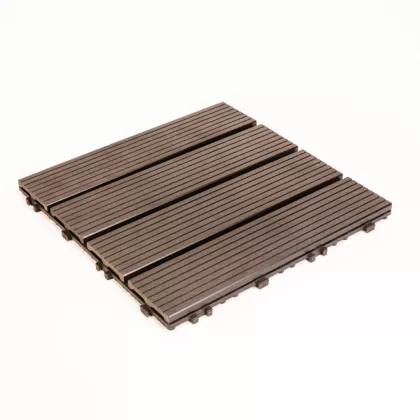 11543C WPC padlóburkolat - 4 léces - 30 x 30 cm - fekete - 11 db / csomag 11543C WPC padlóburkolat - 4 léces - 30 x 30 cm - fekete - 11 db / csomag