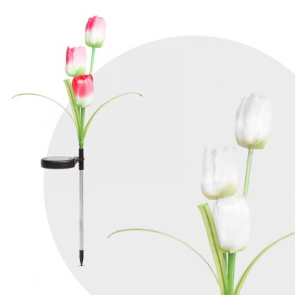 11721 Leszúrható szolár virág, RGB, 70 cm, 2 db / csomag