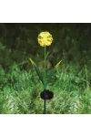 GARDEN OF EDEN 11738 Leszúrható szolár virág - hortenzia - 2 féle - 25 melegfehér LED - 13 x 7 x 65 cm