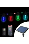 11748 Smart szolár fényfüzér - 84+15 db RGB LED - 15 m - bluetooth
