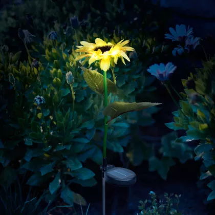 GARDEN OF EDEN 11762 Leszúrható szolár napraforgó - 75 cm - 8 melegfehér LED GARDEN OF EDEN 11762 Leszúrható szolár napraforgó - 75 cm - 8 melegfehér LED