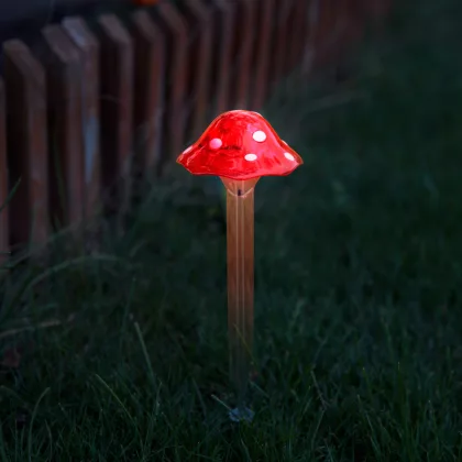 GARDEN OF EDEN 11765 Leszúrható szolár gomba - 33,5 cm - 1 hidegfehér LED GARDEN OF EDEN 11765 Leszúrható szolár gomba - 33,5 cm - 1 hidegfehér LED