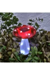 GARDEN OF EDEN 11775 Leszúrható szolár gomba - 23,5 cm - 10 hidegfehér LED