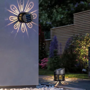GARDEN OF EDEN 11784 Szolár dekorlámpa - fali / álló - 8 x 9 cm - 1 melegfehér SMD LED GARDEN OF EDEN 11784 Szolár dekorlámpa - fali / álló - 8 x 9 cm - 1 melegfehér SMD LED