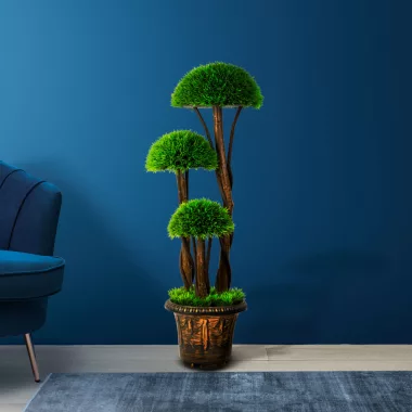 GLOBIZ 11910 Műnövény dekoráció - gömb buxus fa - 90 cm GLOBIZ 11910 Műnövény dekoráció - gömb buxus fa - 90 cm