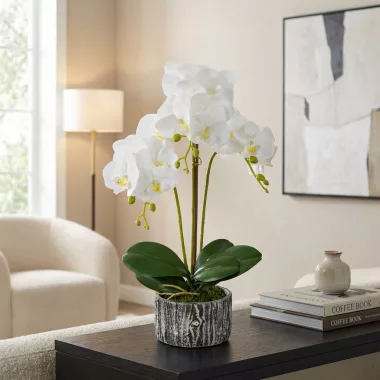 GLOBIZ 11917 Műnövény dekoráció - orchidea - 2 féle - 53 cm GLOBIZ 11917 Műnövény dekoráció - orchidea - 2 féle - 53 cm