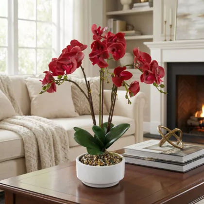 GLOBIZ 11919 Műnövény dekoráció - orchidea - 5 féle - 56 cm GLOBIZ 11919 Műnövény dekoráció - orchidea - 5 féle - 56 cm