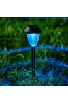 GARDEN OF EDEN 13004 Leszúrható szolár lámpa - RGB LED - 9 x 36 cm - színváltós