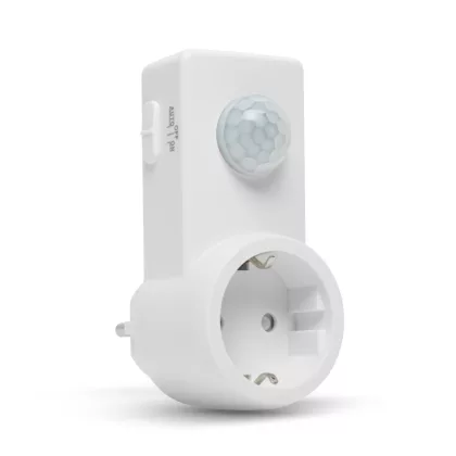 18697 Mozgásérzékelő konnektor - 120° - max 10 m - max 1200W - IP20 18697 Mozgásérzékelő konnektor - 120° - max 10 m - max 1200W - IP20
