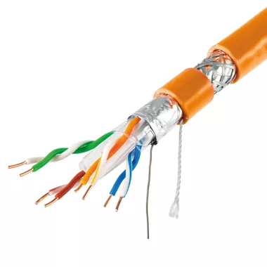 DELIGHT 20049 Vezeték SF/UTP fali Cat.6A (500m) BC - 4P 23AWG SOLID - Fluke pass