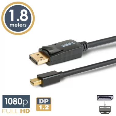 DELIGHT 20336A DisplayPort - Mini Displayport kábel - 1.2 - 1080P - 1,8 m