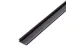 PHENOM 41010M1-BK LED aluminium profil takaró búra - fekete - 1000mm (41010/41011hez)