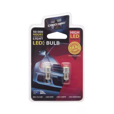 CARGUARD 50949 LED izzó, BA9S, 1W 60Lm 6000K, 2 db