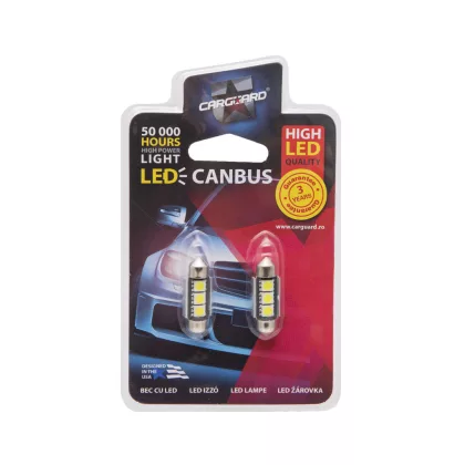 CARGUARD 50956 LED izzó, Sofit 36mm, 3W 54Lm 6000K, 2 db