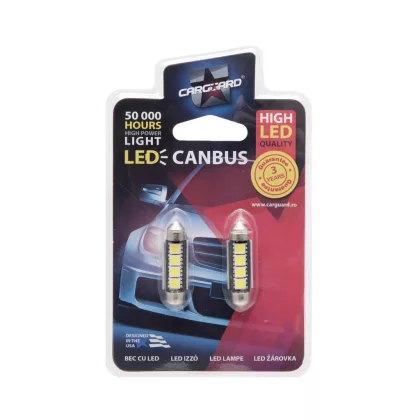 CARGUARD 50958 LED izzó, Sofit 41mm, 3W 72Lm 6000K, 2 db