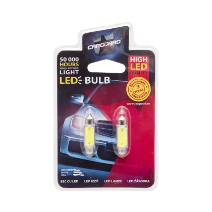 CARGUARD 50983 Bec LED, Sofit 36mm, 3W 150Lm 6000K, 2 buc