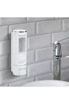 Bewello 51118A Szappanadagoló - kézzel működtethető - 400 ml - falra szerelhető - fehér