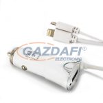   DELIGHT 55051 Univerzális telefontöltő, micro USB + iPhone 5/6 csatlakozással + USB 1A