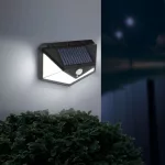   55289 Mozgásérzékelős szolár reflektor, fali, 136 LED, hidegfehér