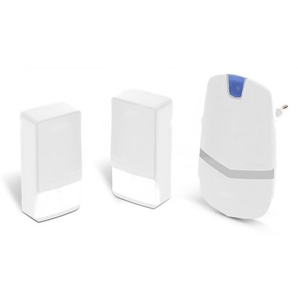   DELIGHT 55343WH-2 Digitális elem- és vezeték nélküli csengő - Kinetic