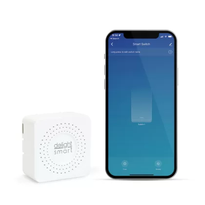 Delight 55357B Smart Wi-Fi-s Kinetic rejtett kapcsoló - 100-240V AC, max 15A