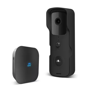 Delight & Smart 55386BK Smart Wi-Fi-s videó kaputelefon szett - akkumulátoros - FHD, PIR -