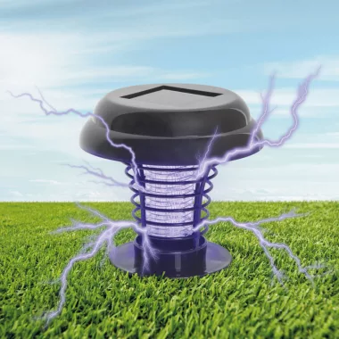 55667 Szolár UV rovarcsapda - leszúrótüskével, fekete, 600 V, 1000 mAh 55667 Szolár UV rovarcsapda - leszúrótüskével, fekete, 600 V, 1000 mAh