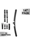 CARGUARD 55734N Ablaktörlő 14"/35 cm - 10 db adapterrel CARGUARD 55734N Ablaktörlő 14"/35 cm - 10 db adapterrel
