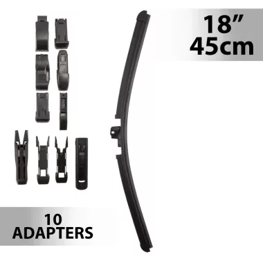 CARGUARD 55738N Ablaktörlő 18"/45 cm - 10 db adapterrel CARGUARD 55738N Ablaktörlő 18"/45 cm - 10 db adapterrel