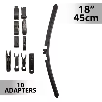 CARGUARD 55738N Ablaktörlő 18"/45 cm - 10 db adapterrel CARGUARD 55738N Ablaktörlő 18"/45 cm - 10 db adapterrel