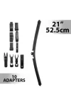 CARGUARD 55741N Ablaktörlő 21"/52,5 cm - 10 db adapterrel