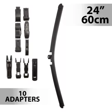 CARGUARD 55744N Ablaktörlő 24"/60 cm - 10 db adapterrel CARGUARD 55744N Ablaktörlő 24"/60 cm - 10 db adapterrel