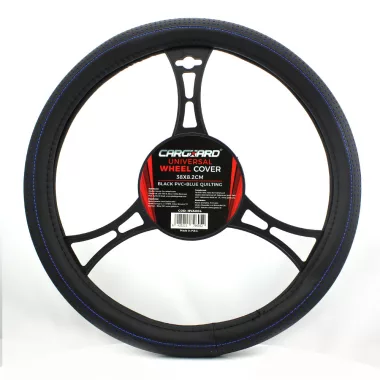 55757BL Kormányvédő - HVA004 - 38 cm - csúszásmentes - kék / fekete