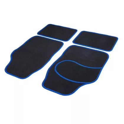 Carguard 55834A Univerzális textil autószőnyeg szett - 64 x 44 cm / 44 x 29 cm - fekete, k
