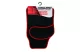Carguard 55834B Univerzális textil autószőnyeg szett - 64 x 44 cm / 44 x 29 cm - fekete, piros
