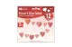 GLOBIZ 56096 Girland - papír - piros kockás szívek - 2 m - 4