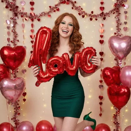GLOBIZ 56100 Lufi - "LOVE" felirat - metál bordó, fólia - 55 cm GLOBIZ 56100 Lufi - "LOVE" felirat - metál bordó, fólia - 55 cm