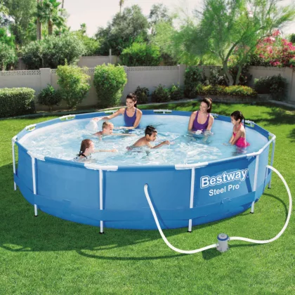   BESTWAY 56394 Merevfalú medence vízforgatóval - 366 x 76 cm - 6473 L