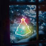   Family Christmas 56513A Karácsonyi RGB LED dekor - öntapadós - fenyőfa