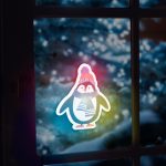   Family Christmas 56513B Karácsonyi RGB LED dekor - öntapadós - pingvin