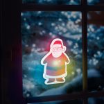   Family Christmas 56513E Karácsonyi RGB LED dekor - öntapadós - mikulás