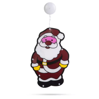 Family Christmas 56530E LED-es PVC ablakdekor - mikulás - 27 x 17 cm - melegfehér - 3 x AAA Family Christmas 56530E LED-es PVC ablakdekor - mikulás - 27 x 17 cm - melegfehér - 3 x AAA